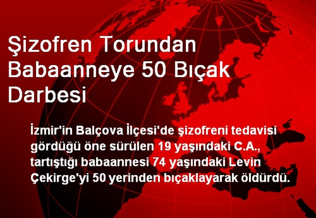 Şizofren Torundan Babaanneye 50 Bıçak Darbesi