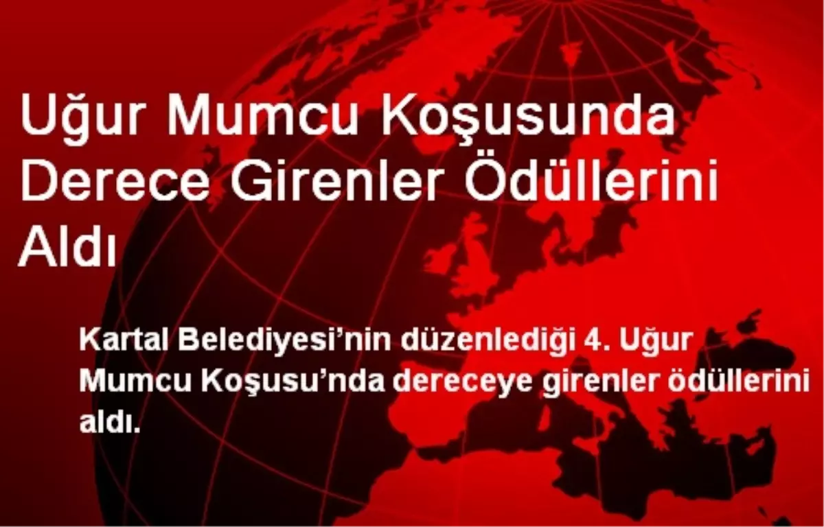 Uğur Mumcu Koşusunda Derece Girenler Ödüllerini Aldı