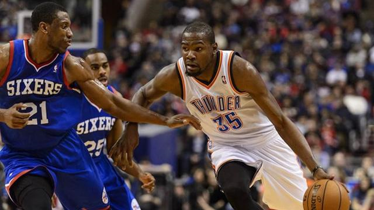 Philadelphia 76ers - Oklahoma City Thunder 91-103 / Kevin Durant\'ten Triple-double