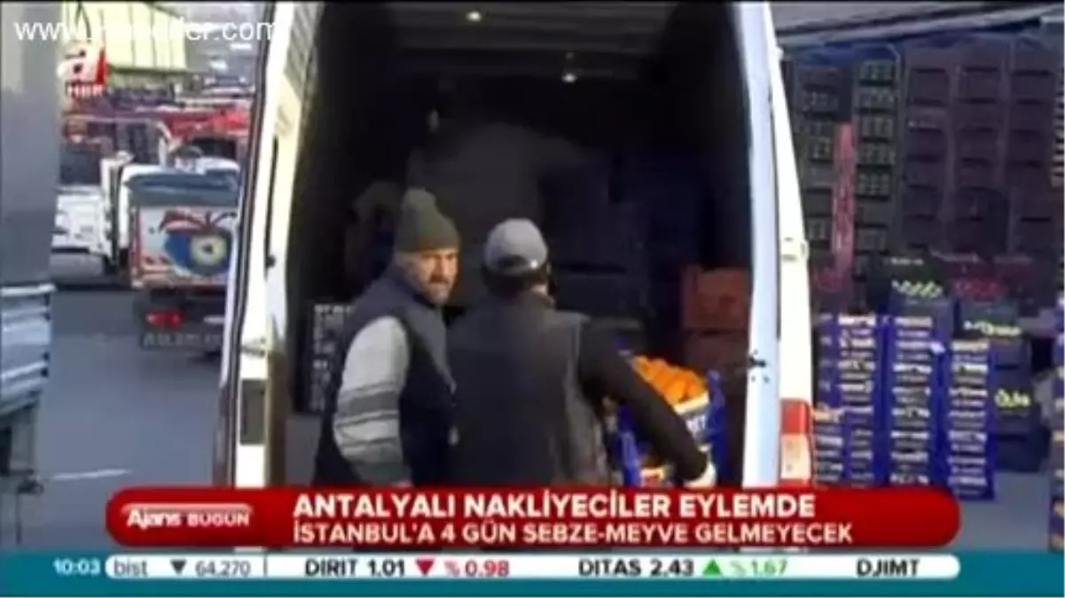 Antalyalı Nakliyeciler Eylemde