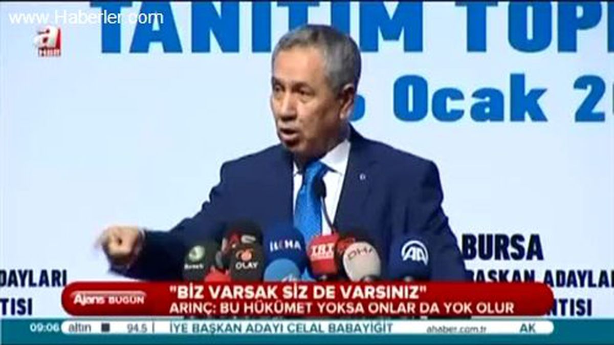 Arınç: "Her Şeyin Garantisi Biziz"