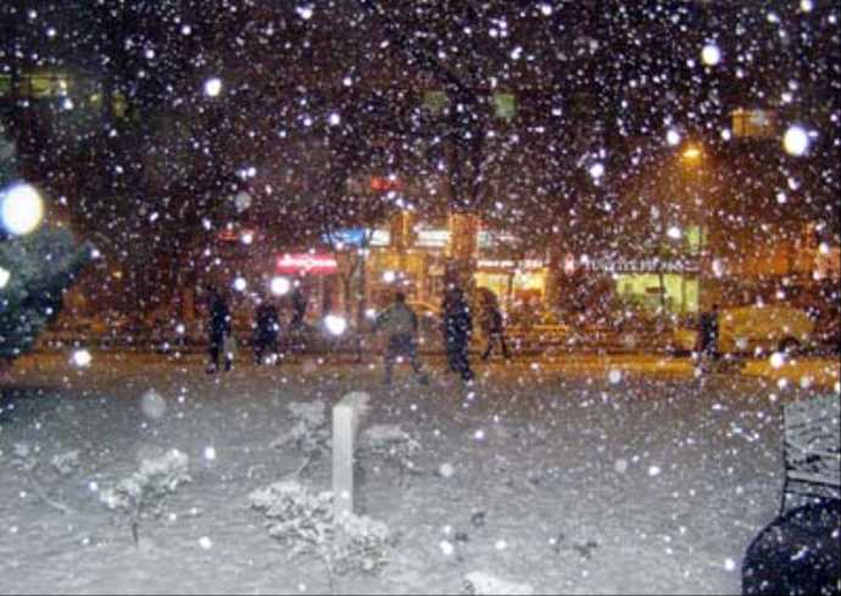 Niğde\'de Kar Yağışı
