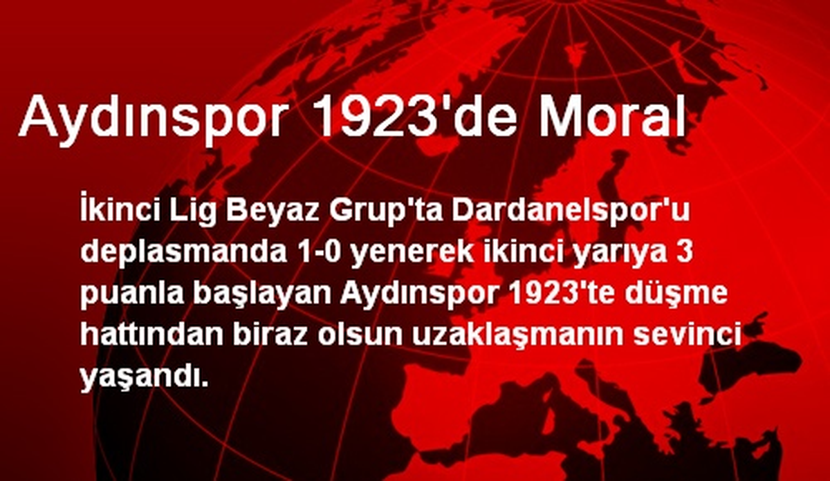 Aydınspor 1923\'de Moral