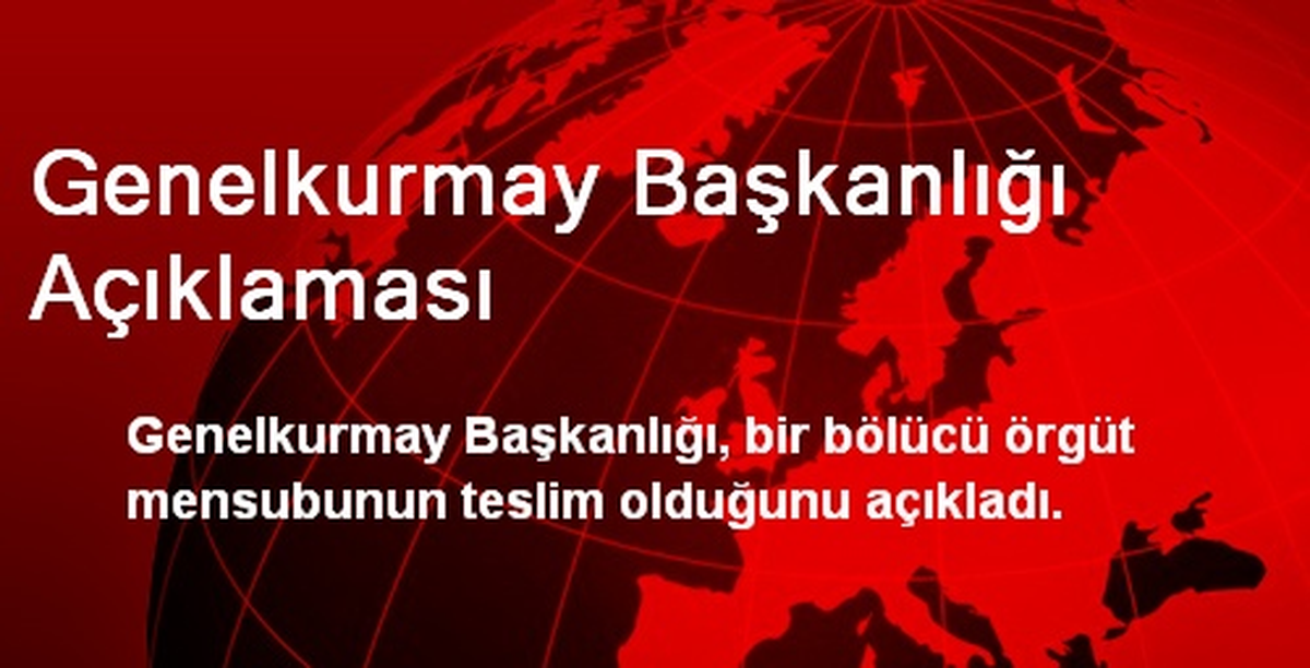 Diyarbakır\'da Bir Örgüt Mensubu Teslim Oldu