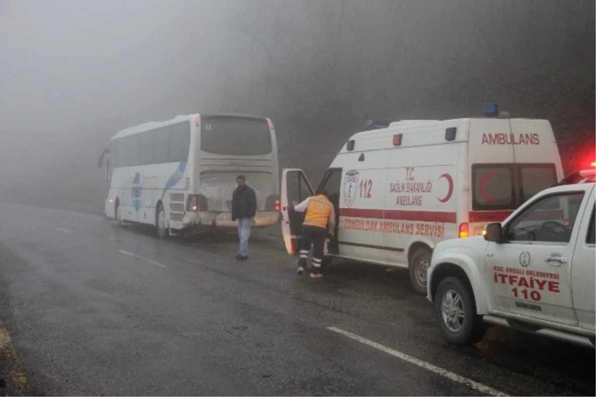 Zonguldak-Ereğli Yolunda Kaza: 2 Yaralı