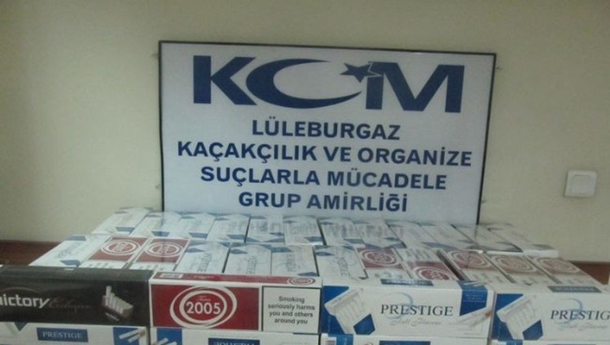 Lüleburgaz\'da 3 Bin 520 Paket Kaçak Sigara Ele Geçirildi