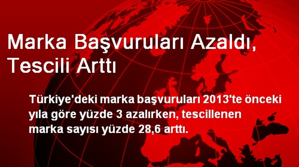 Marka Başvuruları Azaldı, Tescili Arttı