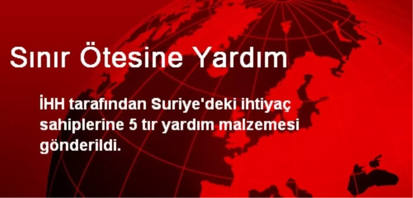 Sınır Ötesine Yardım