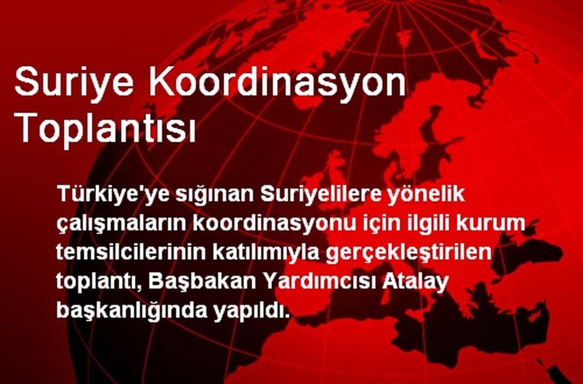 Suriye Koordinasyon Toplantısı