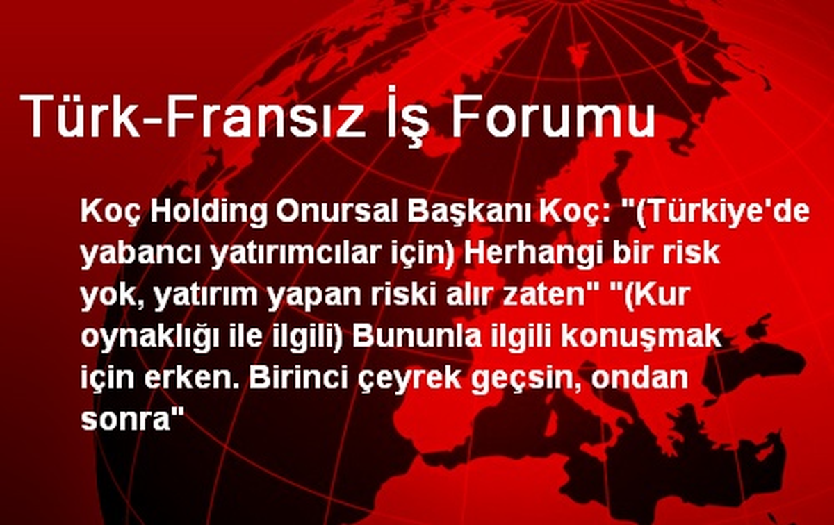 Türk-Fransız İş Forumu