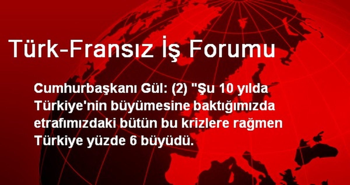 Türk-Fransız İş Forumu