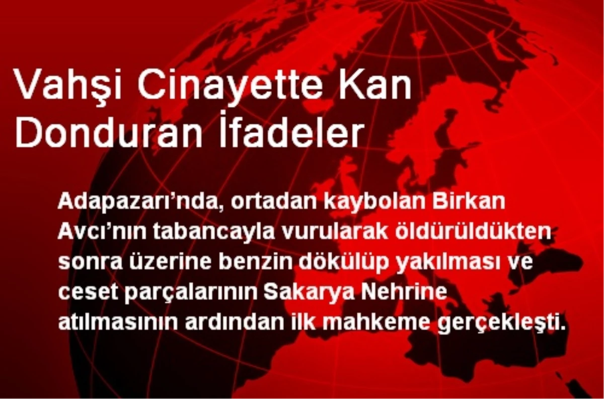 Vahşi Cinayette Kan Donduran İfadeler