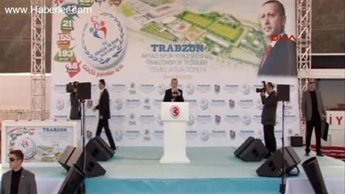 Trabzonspor Tesislerinin Temel Atma Töreninin Arşiv Görüntüleri