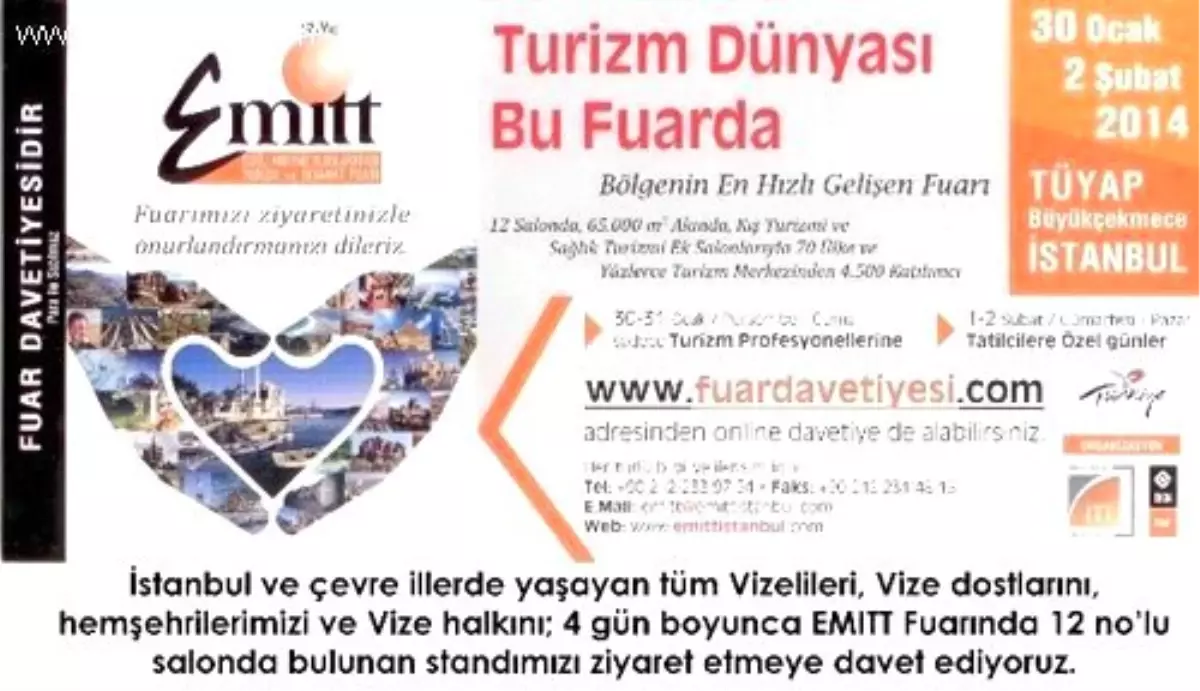 Vize Belediyesi Türkiye ve Dünya Turizminin Beklediği Emıtt Turizm Fuarı'na Katılıyor