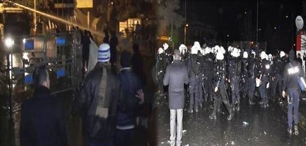 Adliyeye Girmek İsteyen MHP\'lilere TOMA\'lı Müdahale