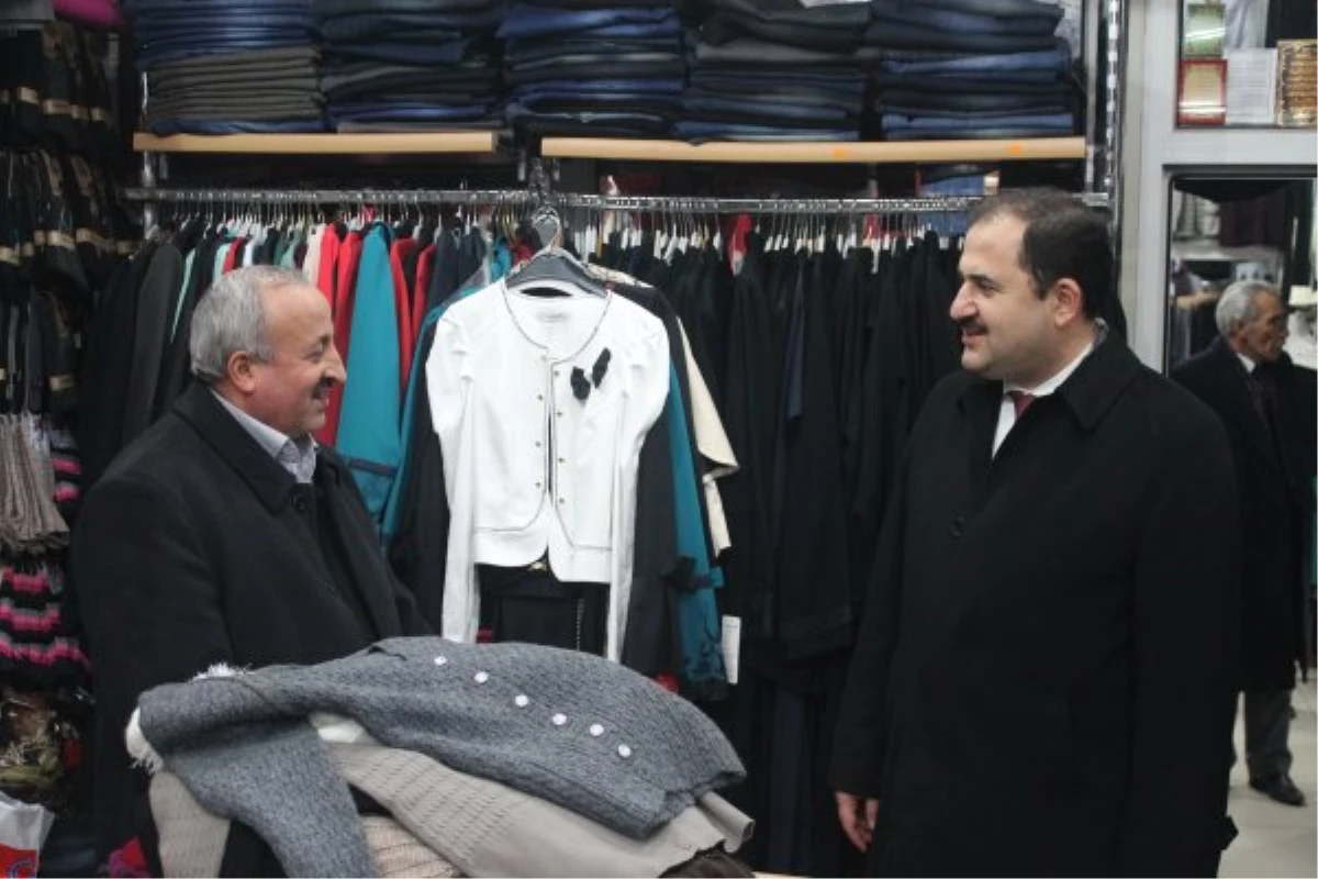 Haluk Arslan Belediye Çarşısı Esnafını Ziyaret Etti