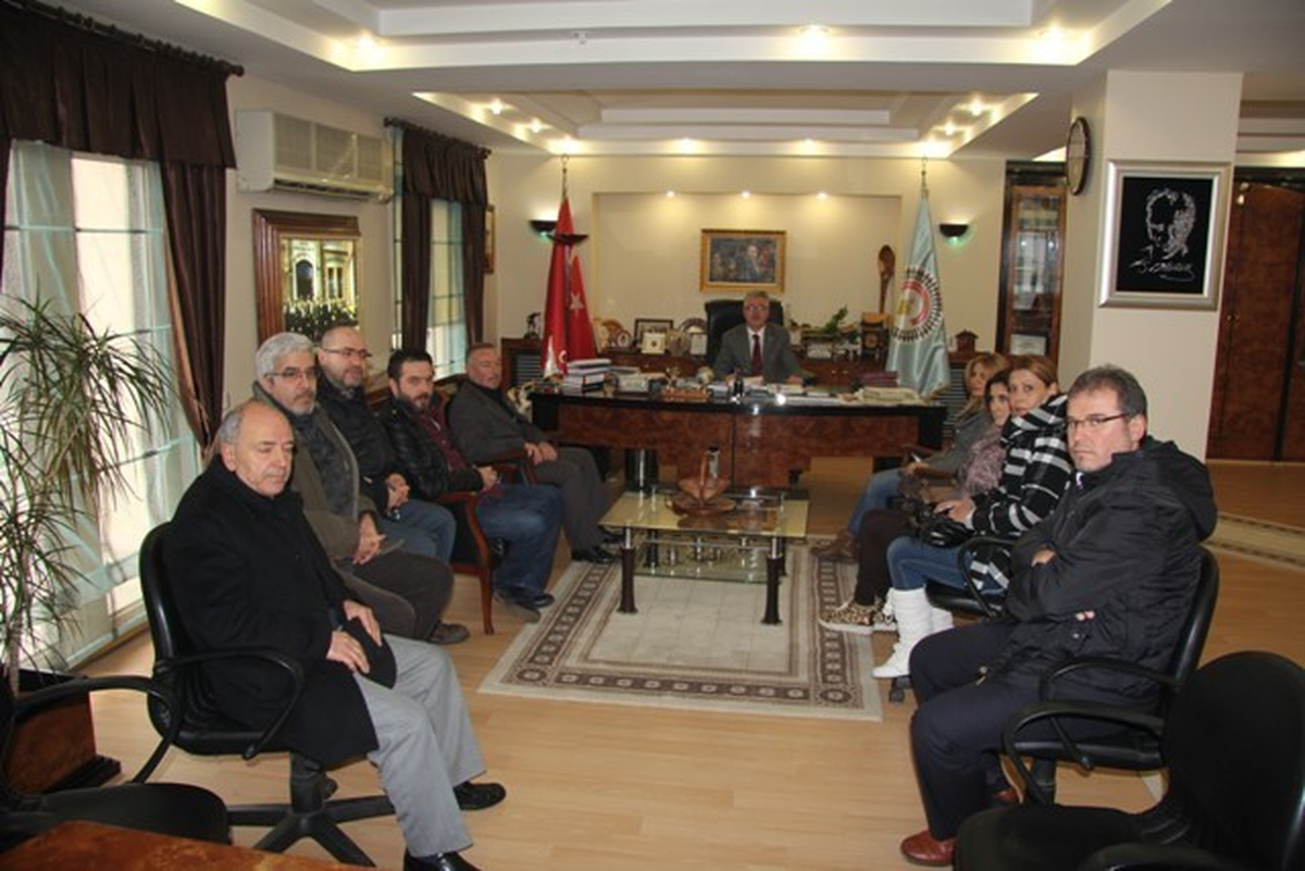 Kırklareli Berberler ve Kuaförler Odası\'ndan Başkan Çağlayan\'a Ziyaret