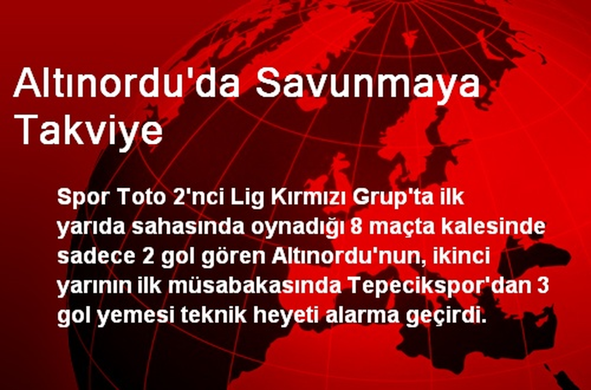 Altınordu\'da Savunmaya Takviye