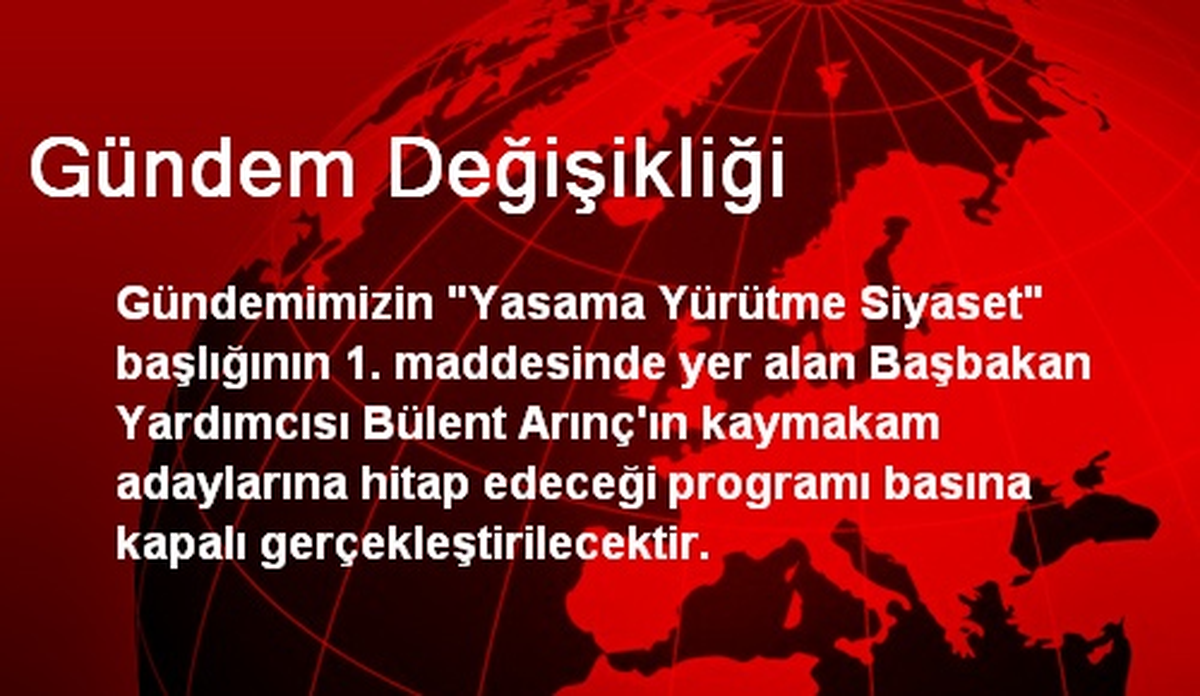 Gündem Değişikliği