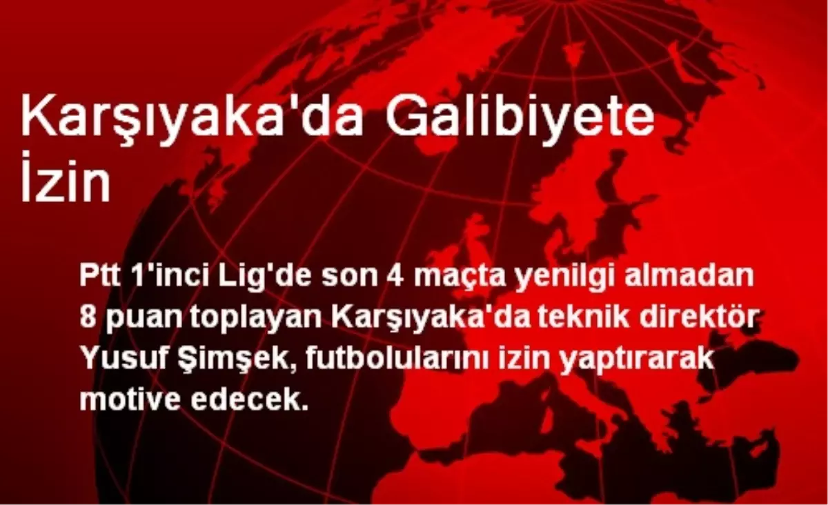 Karşıyaka\'da Galibiyete İzin