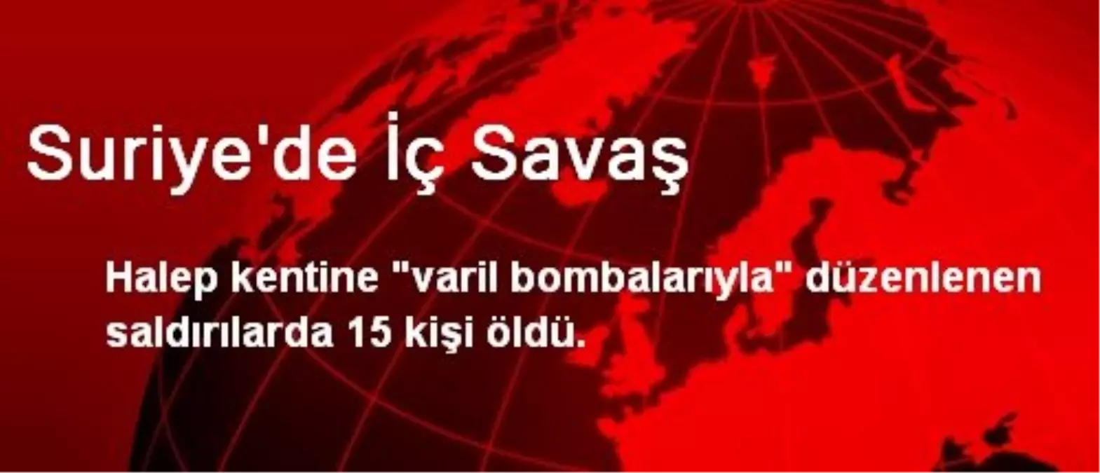 Suriye\'de İç Savaş