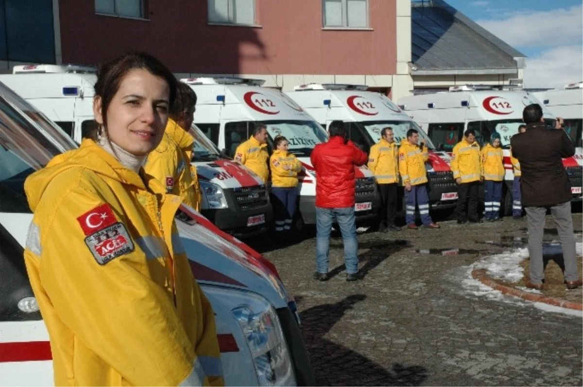 Erzurum 112 Filosuna 9 Yeni Tam Donanımlı Ambulans