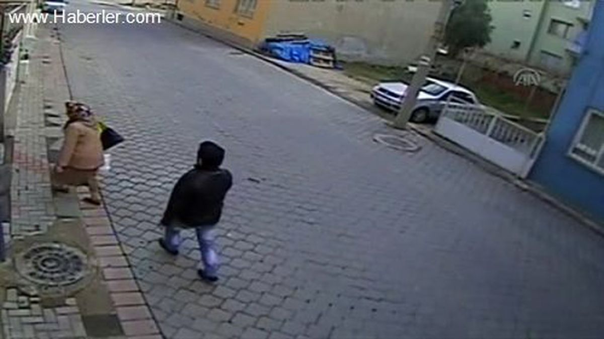 Denizli\'de Kapkaççı Güvenlik Kamerasından Kaçamadı