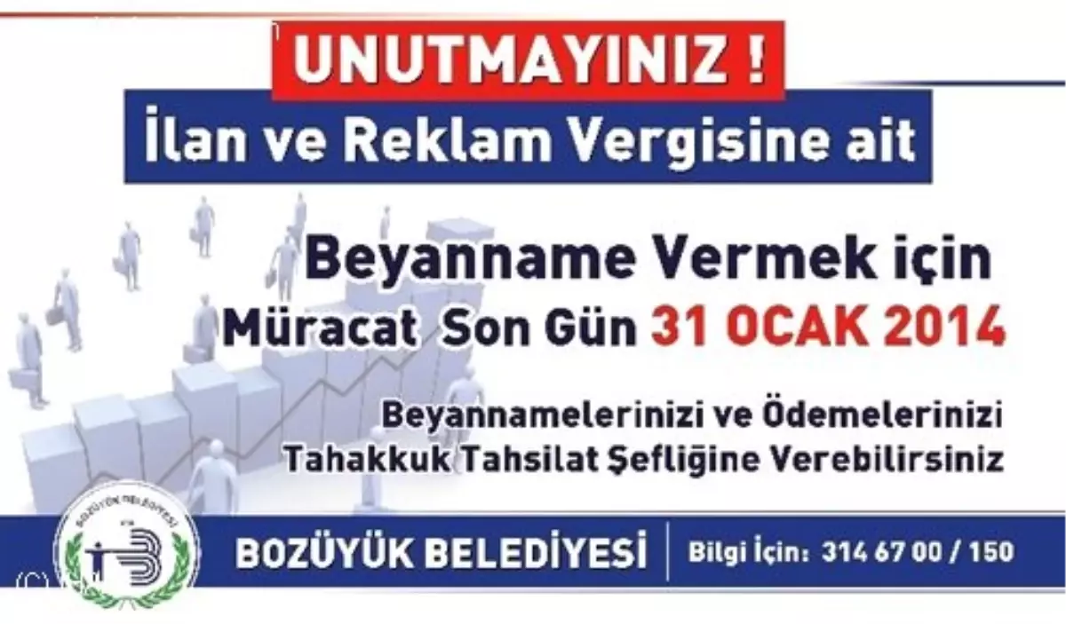 İlan ve Reklam Vergilerinde Son Gün 31 Ocak