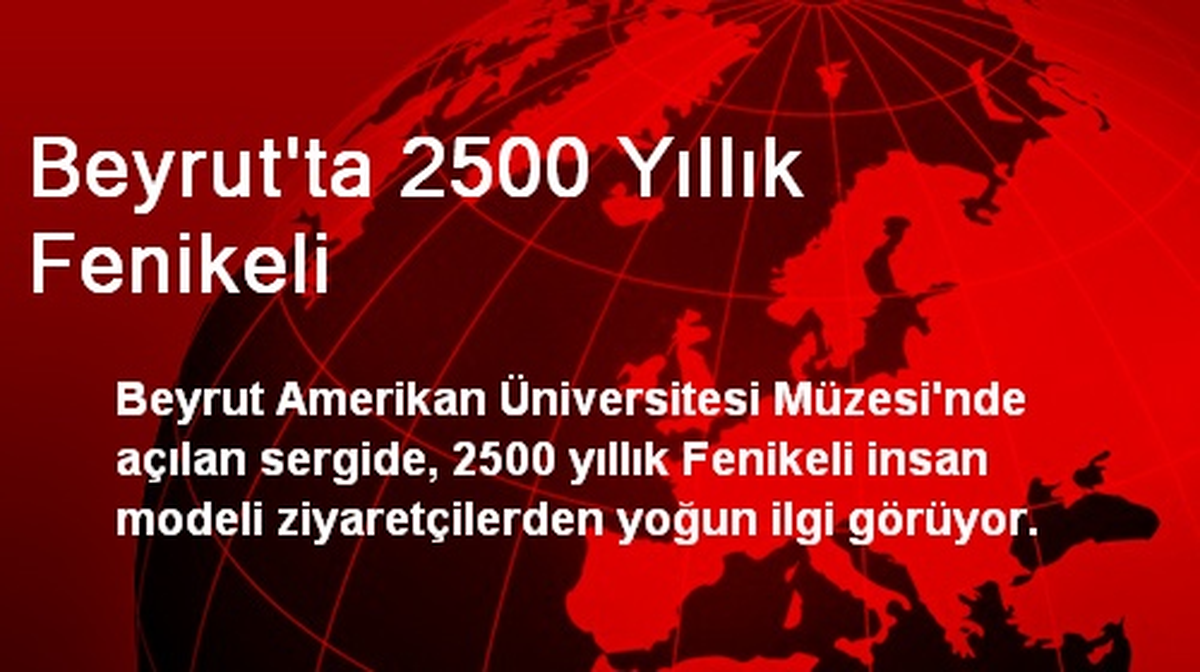 Beyrut\'ta 2500 Yıllık Fenikeli