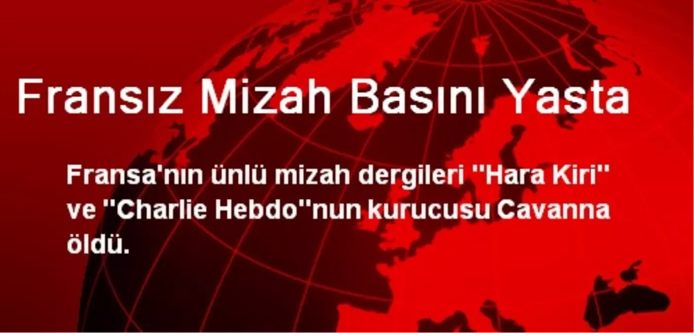 Fransız Mizah Basını Yasta