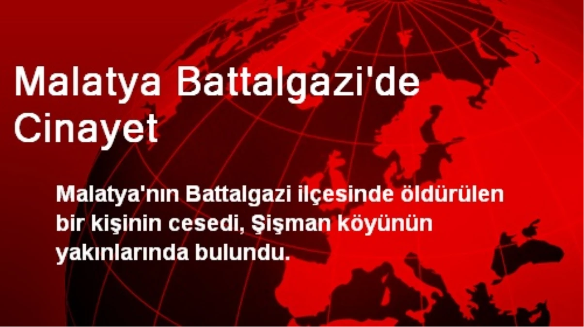 Malatya Battalgazi\'de Cinayet