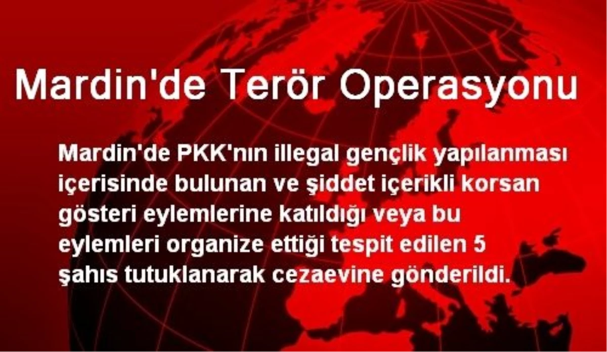 Mardin\'de Terör Operasyonu