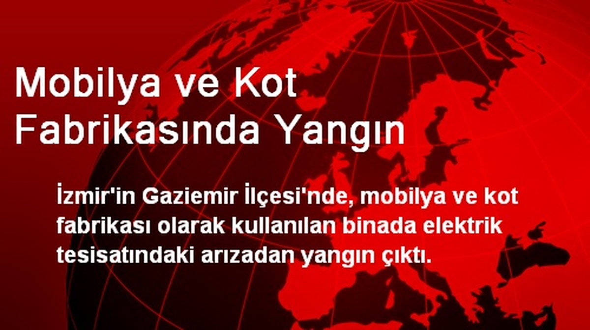 Gaziemir\'de Mobilya ve Kot Fabrikasında Yangın Çıktı