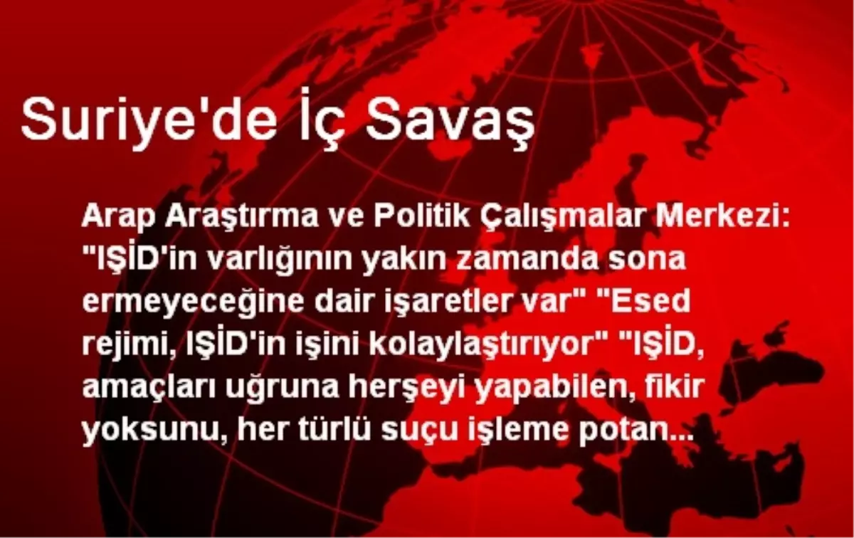 Suriye\'de İç Savaş