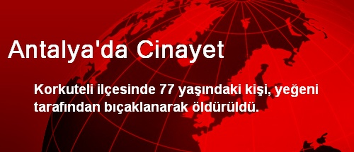 Antalya\'da Cinayet