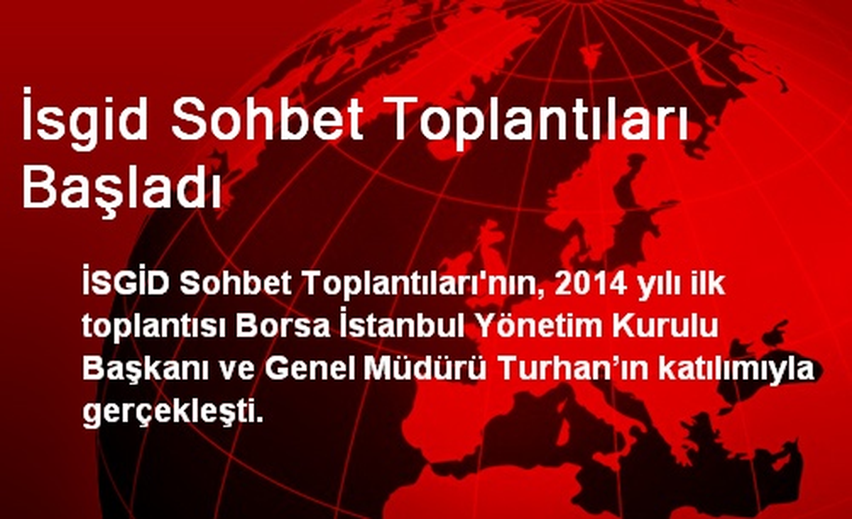 İsgid Sohbet Toplantıları Başladı