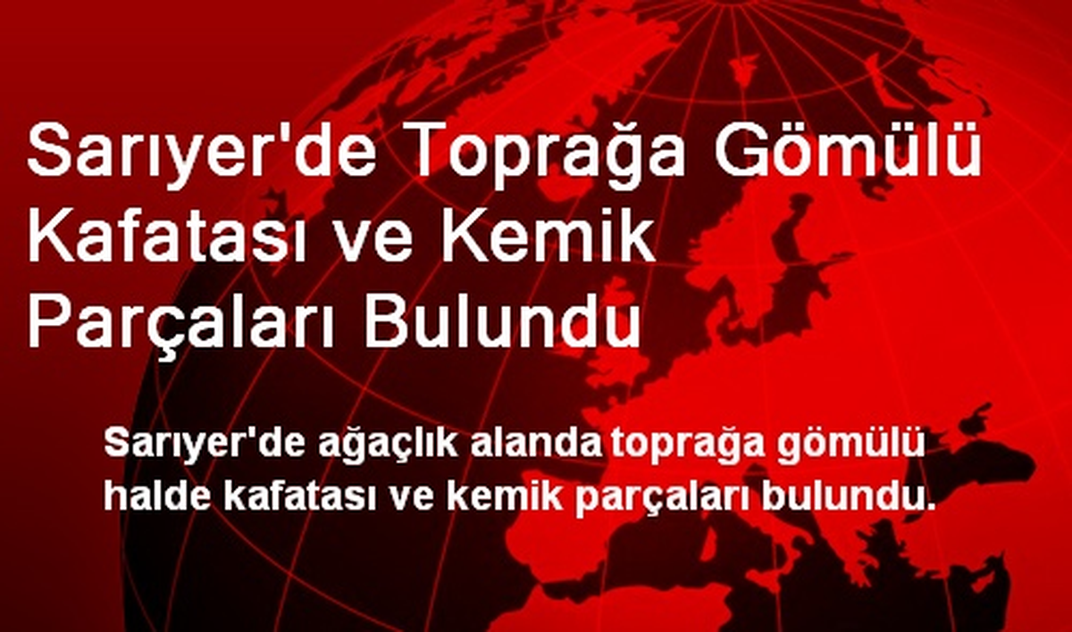 Sarıyer\'de Kafatası ve Kemik Parçaları Bulundu