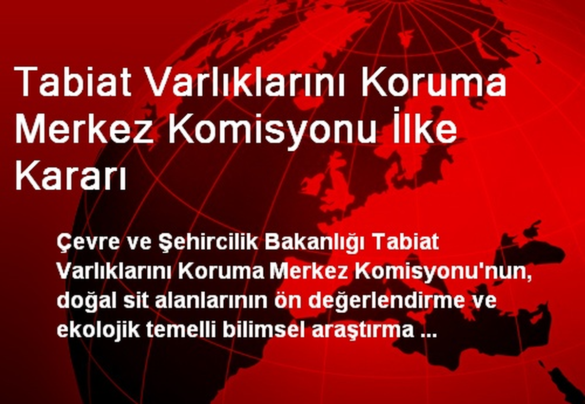 Tabiat Varlıklarını Koruma Merkez Komisyonu İlke Kararı
