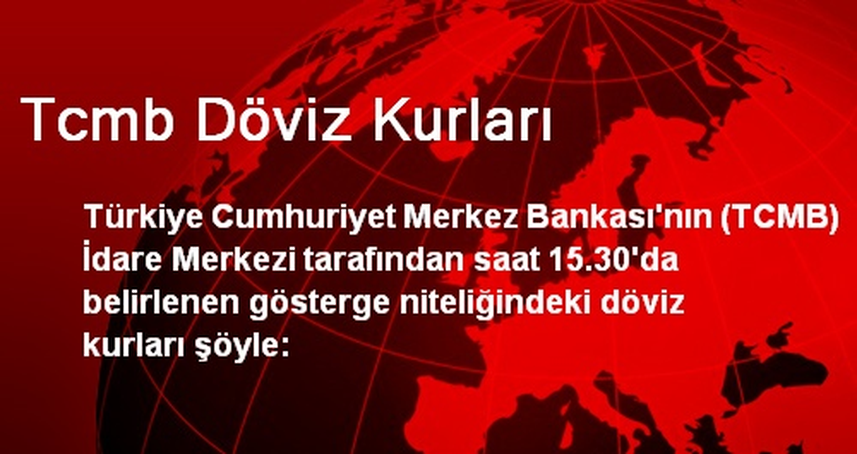 Tcmb Döviz Kurları