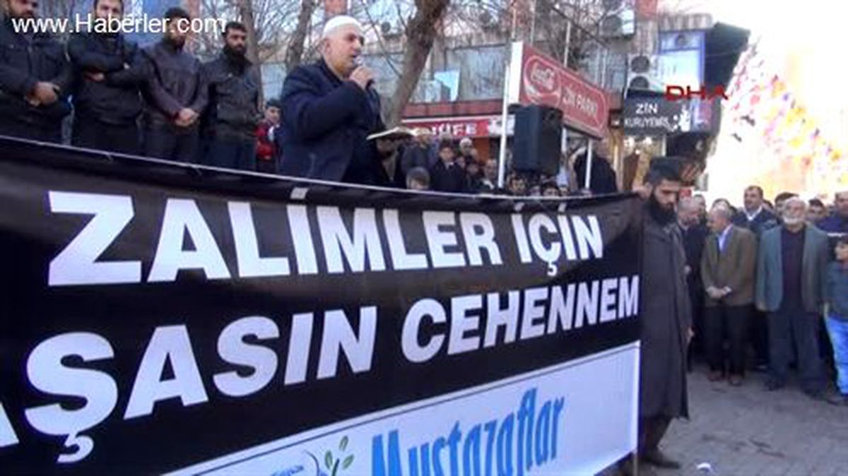 Par\'dan, BDP ve PKK\'ya Lice Protestosu