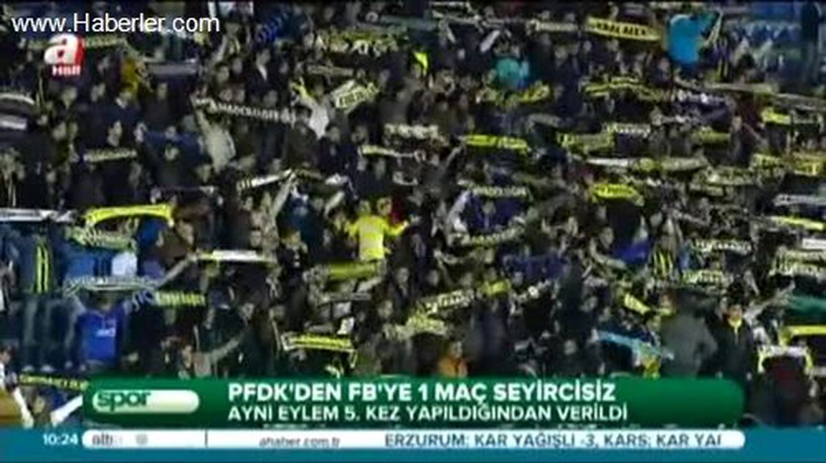 Pfdk\'dan F.bahçe\'ye 1 Maç Seyircisiz