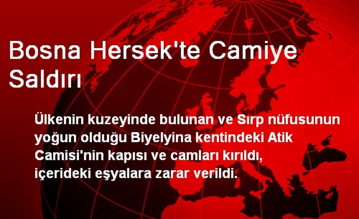 Bosna Hersek\'te Camiye Saldırı