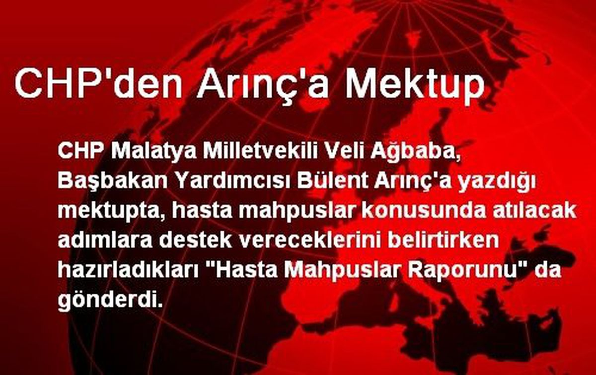 CHP\'den Arınç\'a Mektup