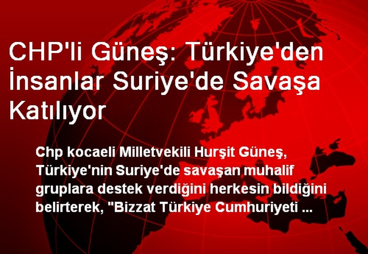 "Türkiye\'den İnsanlar Suriye\'de Savaşa Katılıyor"