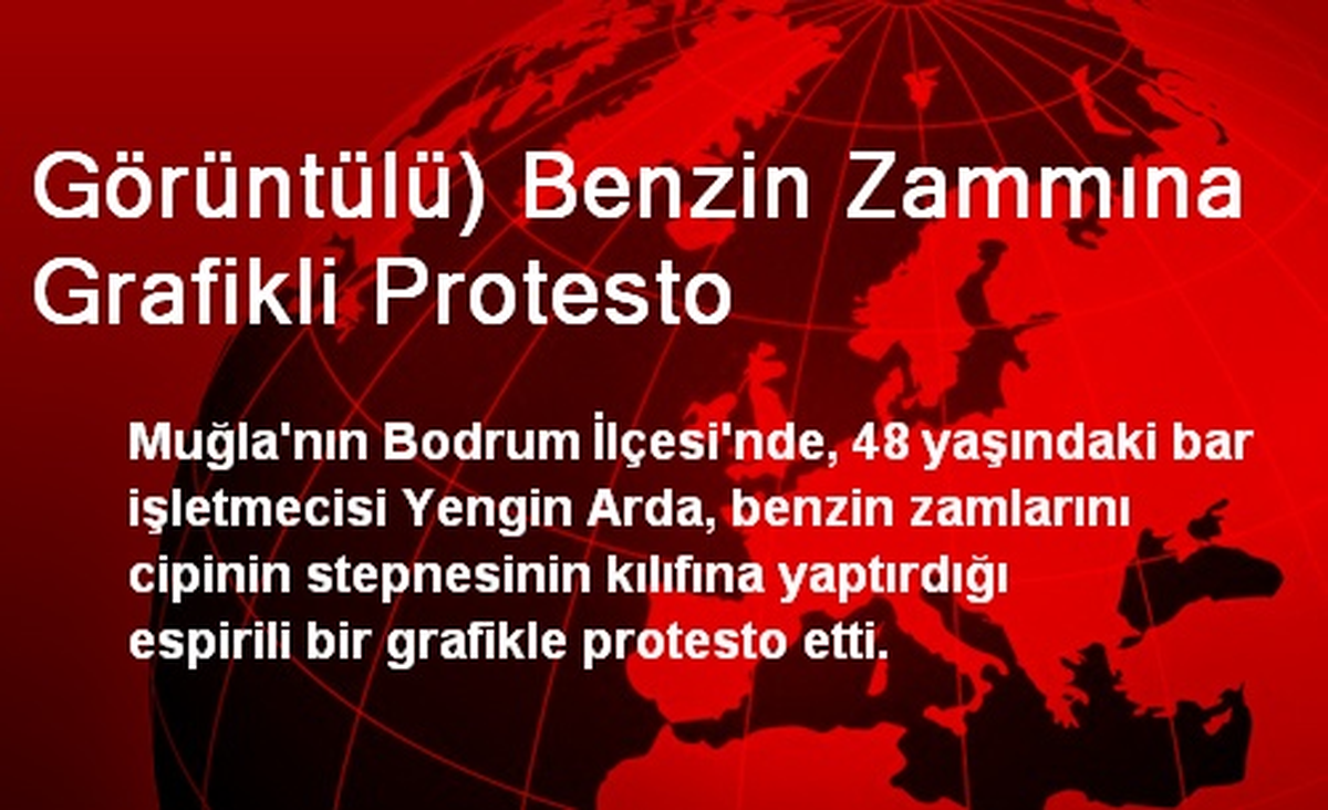 Görüntülü) Benzin Zammına Grafikli Protesto