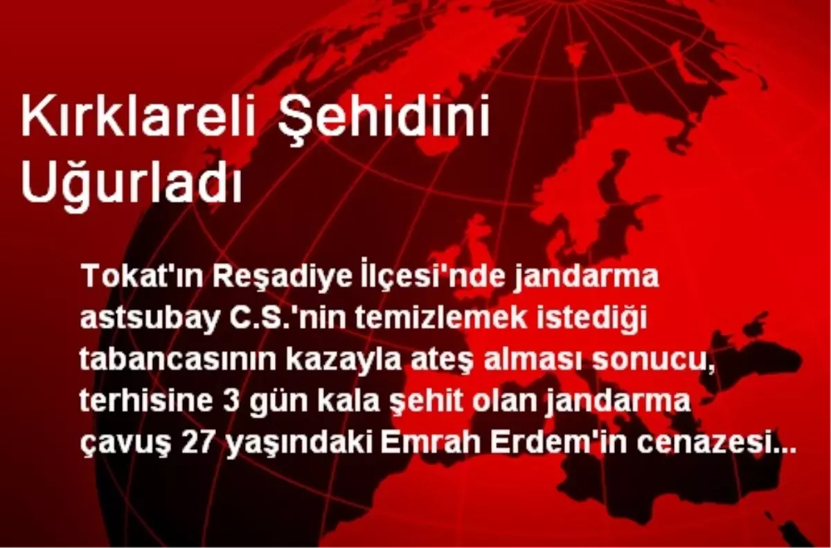 Kırklareli Şehidini Uğurladı