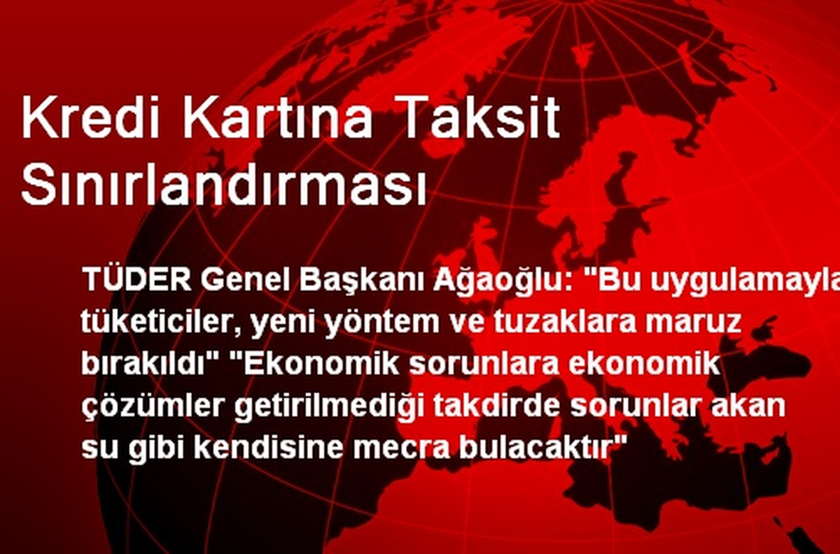 Kredi Kartına Taksit Sınırlandırması