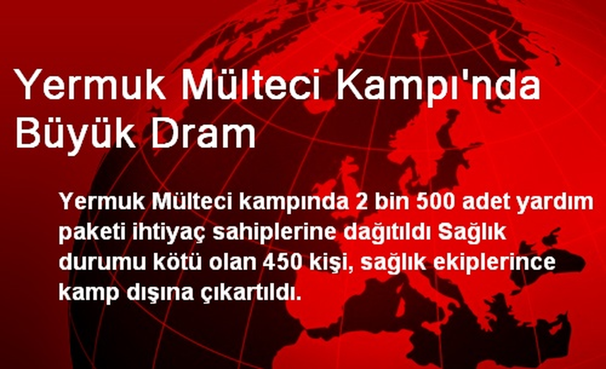 Yermuk Mülteci Kampına 2500 Adet Yardım Paketi Dağıtıldı