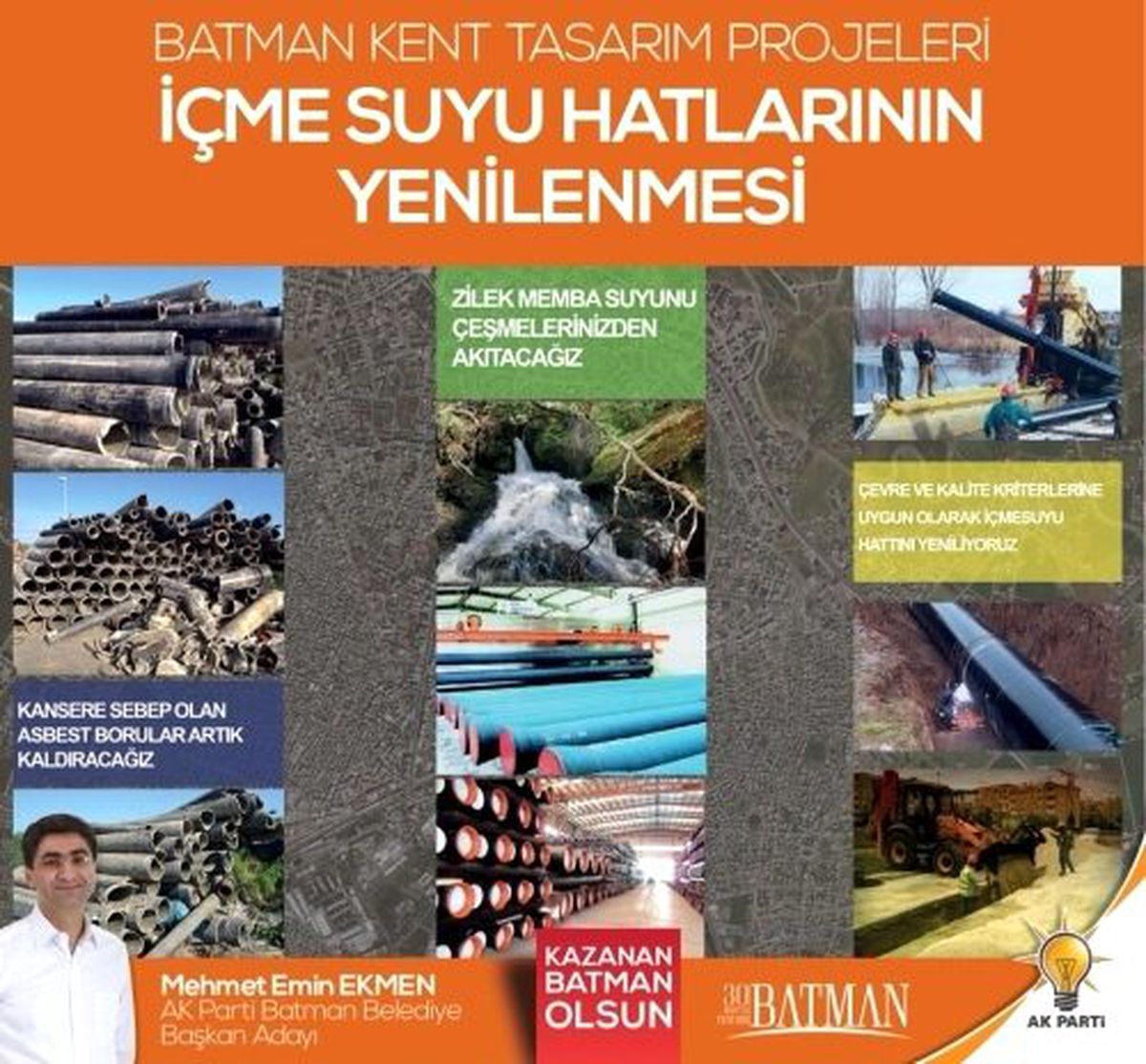 Ekmen, \'Asbest Boruları Kaldıracağız\'
