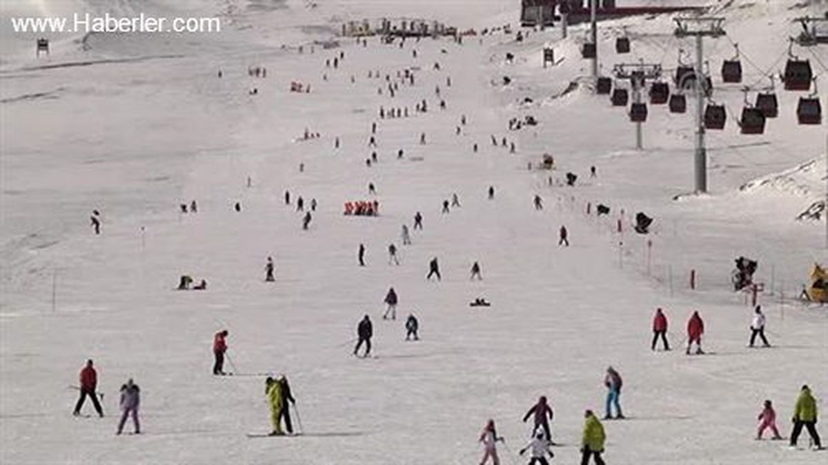 Erciyes\'te hafta sonu yoğunluğu -